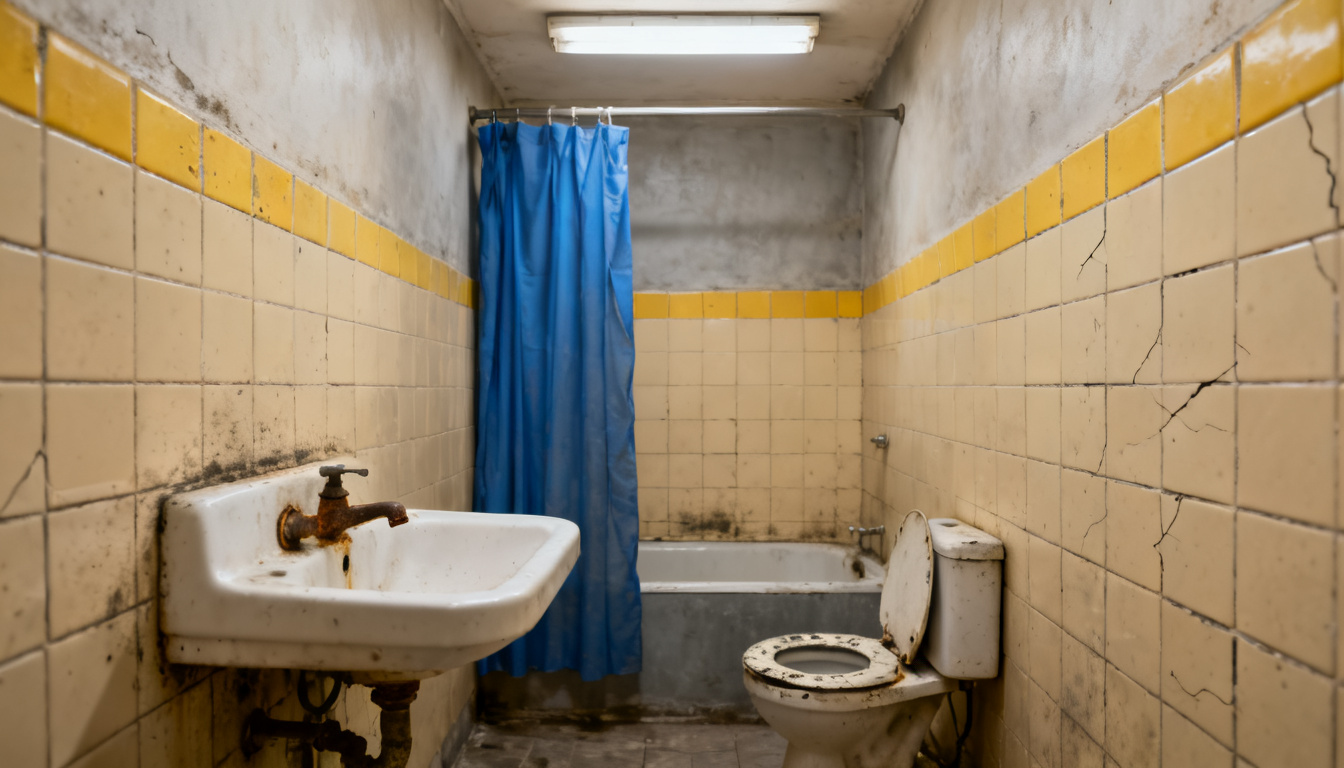 Badkamer voor renovatie